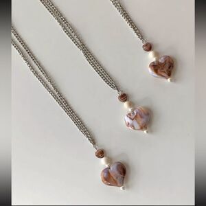 🍓Coffee Creme Necklace ☕️✨ Handmade Jewelry Coffee Lover Y2K Cottage Core​